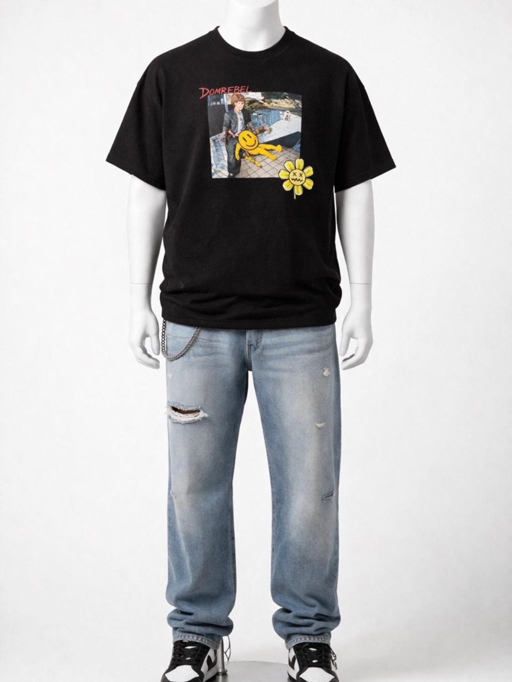 DOMREBEL Graphic T-Shirt Black XL Made in Canada